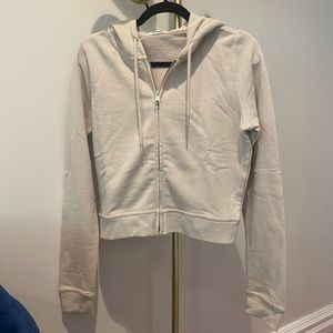 Never worn slightly cropped zip up